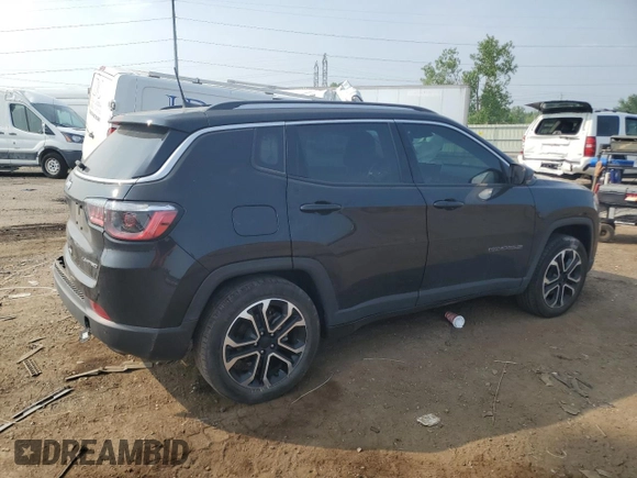 2022 Jeep Compass High Altitude with VIN 3C4NJDCB2NT120903, listed as a Copart auction lot 59476795 with 45,620 mi miles and Salvage title. Bid and sale history available at DreamBid. Image 3.