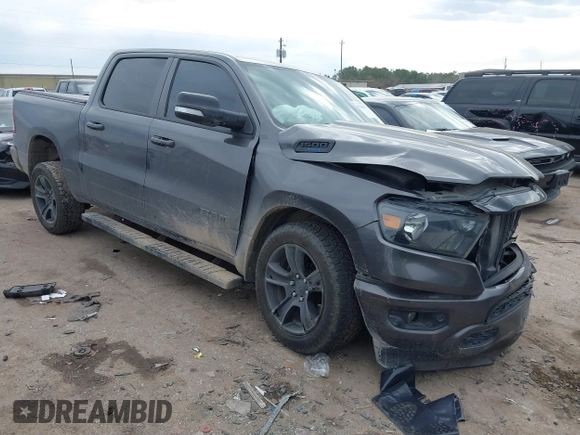 2021 Ram 1500 Lone Star with VIN 1C6RREFT2MN746770, listed as a IAAI auction lot 41360600 with 76,998 mi miles and . Bid and sale history available at DreamBid. Image 3.