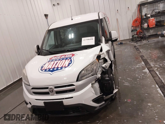 2017 Ram ProMaster City Cargo Van Tradesman SLT with VIN ZFBERFBB9H6E69115, listed as a IAAI auction lot 41798498 with 131,463 mi miles. Bid and sale history available at carsss.com. Image 12.