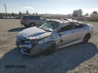2020 Honda Civic Si with VIN 2HGFC1E51LH706505, listed as a Copart auction lot 46084595 with 21,543 mi miles and Salvage Title. Bid and sale history available at DreamBid. Image 1.