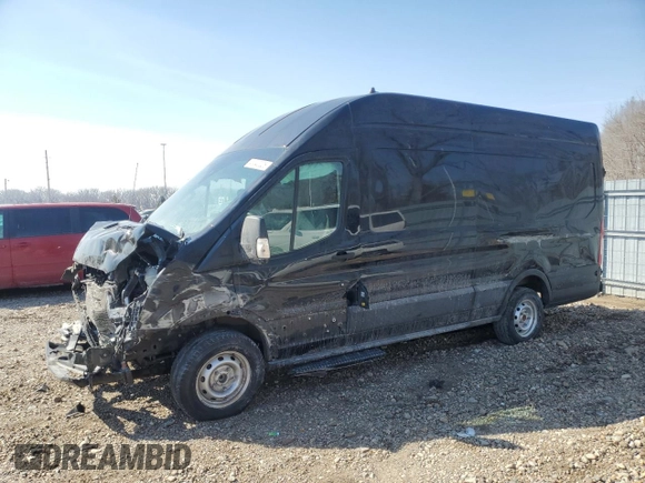2020 Ford Transit Cargo with VIN 1FTBW3X82LKB40192, listed as a Copart auction lot 57694465 with 48,601 mi miles and Salvage title. Bid and sale history available at DreamBid. Image 1.