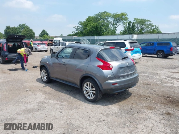 2014 Nissan Juke SL with VIN JN8AF5MV3ET359021, listed as a IAAI auction lot 42602201 with 99,332 mi miles and . Bid and sale history available at DreamBid. Image 3.