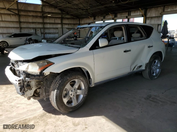 2005 Nissan Murano S with VIN JN8AZ08W55W435205, listed as a Copart auction lot 71712194 with 0 mi miles and Salvage Title. Bid and sale history available at carsss.com. Image 1.