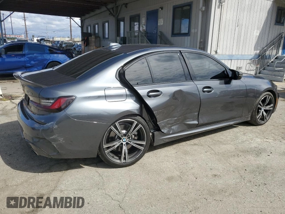 2022 BMW 3 Series 330i xDrive with VIN 3MW5R7J02N8C25100, listed as a Copart auction lot 48193255 with 37,122 mi miles and Salvage Title. Bid and sale history available at carsss.com. Image 3.