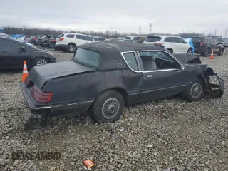 1984 Mercury Cougar LS with VIN 1MEBP92F8EA636661, listed as a Copart auction lot 42026605 with 92,948 mi miles and Salvage Title. Bid and sale history available at carsss.com. Image 3.
