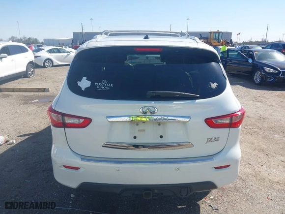 2013 Infiniti JX35 with VIN 5N1AL0MM9DC347285, listed as a IAAI auction lot 41726814 with NaN miles. Bid and sale history available at carsss.com. Image 16.