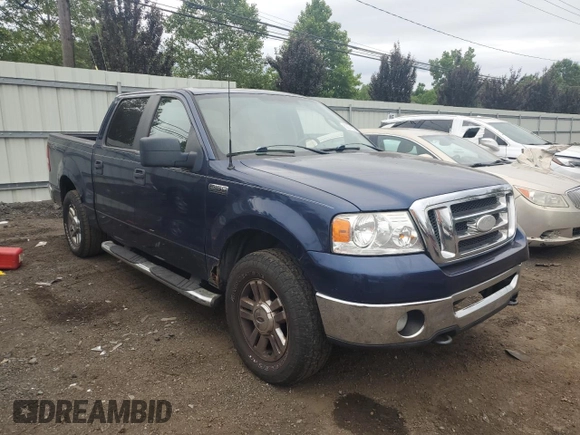 2008 Ford F-150 XLT with VIN 1FTPW14518FA41562, listed as a Copart auction lot 62274875 with 213,840 mi miles and Clean title. Bid and sale history available at DreamBid. Image 4.