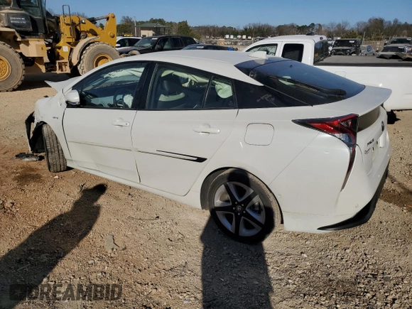 2018 Toyota Prius Two with VIN JTDKARFU1J3055156, listed as a Copart auction lot 47745465 with 57,740 mi miles and Salvage Title. Bid and sale history available at DreamBid. Image 2.