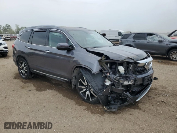 2019 Honda Pilot Elite with VIN 5FNYF6H01KB008279, listed as a Copart auction lot 60553065 with 132,711 mi miles and Salvage title. Bid and sale history available at DreamBid. Image 4.