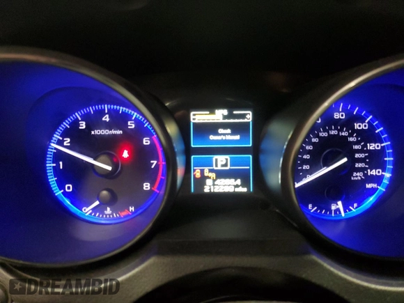 2015 Subaru Outback Limited with VIN 4S4BSBLC5F3219978, listed as a Copart auction lot 55256945 with 212,289 mi miles and Non Repairable. Bid and sale history available at DreamBid. Image 9.