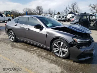 2021 Acura TLX w/Advance Package with VIN 19UUB5F64MA009614, listed as a Copart auction lot 46633875 with 39,638 mi miles and Salvage Title. Bid and sale history available at carsss.com. Image 4.