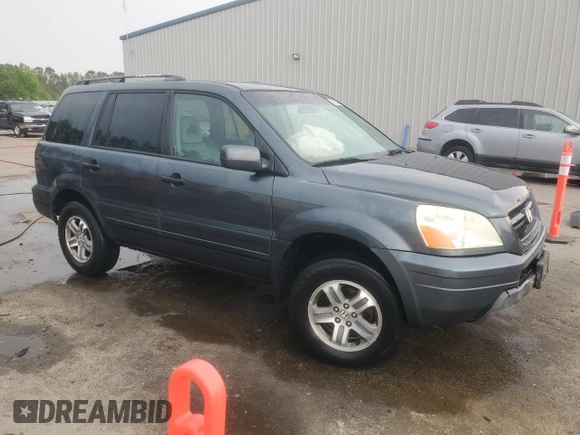 2005 Honda Pilot EX-L with VIN 5FNYF18555B060159, listed as a Copart auction lot 54165005 with 147,187 mi miles and Salvage title. Bid and sale history available at DreamBid. Image 4.