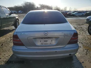 2002 Mercedes-Benz S-Class 4.3L with VIN WDBNG70JX2A233642, listed as a Copart auction lot 44129705 with 144,793 mi miles and Salvage Title. Bid and sale history available at carsss.com. Image 6.