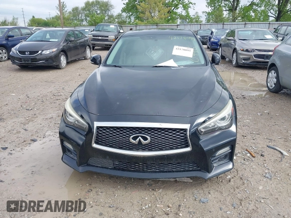 2016 Infiniti Q50 Red Sport 400 with VIN JN1FV7AR9GM450446, listed as a IAAI auction lot 42178095 with 121,981 mi miles and . Bid and sale history available at DreamBid. Image 12.
