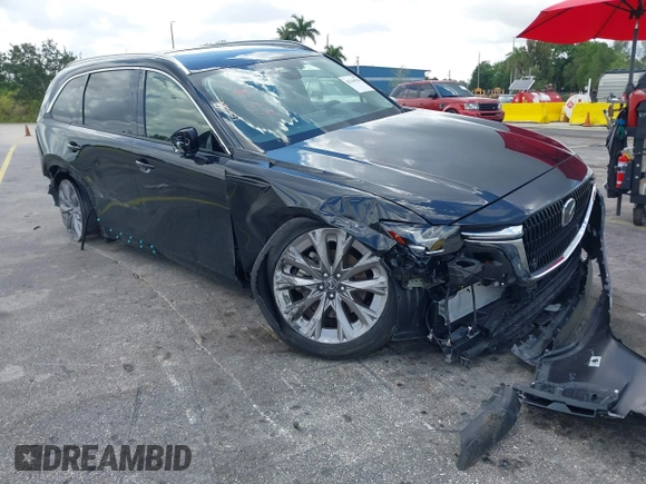 2024 Mazda CX-90 3.3 Turbo Premium with VIN JM3KKDHD1R1140431, listed as a IAAI auction lot 42144706 with Not Provided miles. Bid and sale history available at carsss.com. Image 1.