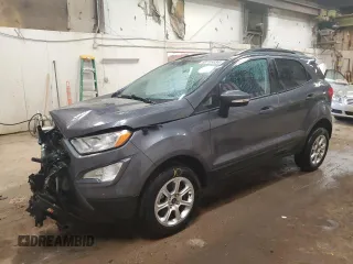 2020 Ford EcoSport SE with VIN MAJ6S3GL4LC325958, listed as a Copart auction lot 60708034 with 37,246 mi miles and Salvage Title. Bid and sale history available at carsss.com. Image 1.