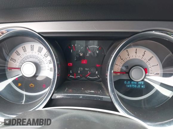 2012 Ford Mustang Premium with VIN 1ZVBP8AM3C5234884, listed as a IAAI auction lot 41880779 with 149,758 mi miles and . Bid and sale history available at DreamBid. Image 7.