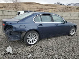 2003 BMW 7 Series 745i with VIN WBAGL63443DP62958, listed as a Copart auction lot 43346805 with 76,468 mi miles and Salvage title. Bid and sale history available at DreamBid. Image 3.