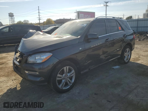 2015 Mercedes-Benz M 350 with VIN 4JGDA5JBXFA585101, listed as a Copart auction lot 75952044 with Not provided miles and Salvage title. Bid and sale history available at DreamBid. Image 1.