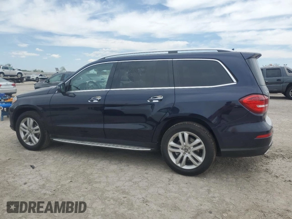 2017 Mercedes-Benz GLS 450 with VIN 4JGDF6EE5HA930632, listed as a Copart auction lot 54535004 with 35,999 mi miles and Salvage Title. Bid and sale history available at DreamBid. Image 2.