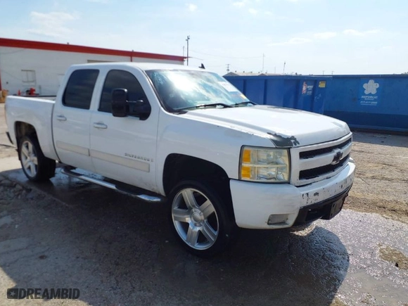 2008 Chevrolet Silverado 1500 LTZ with VIN 3GCEC13JX8G269265, listed as a IAAI auction lot 41866595 with 217,985 mi miles. Bid and sale history available at carsss.com. Image 1.