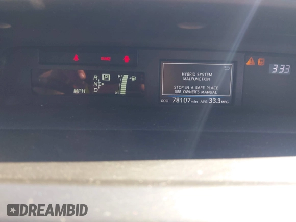 2015 Toyota Prius Two with VIN JTDZN3EU0FJ036229, listed as a IAAI auction lot 42007222 with 78,107 mi miles and . Bid and sale history available at DreamBid. Image 7.