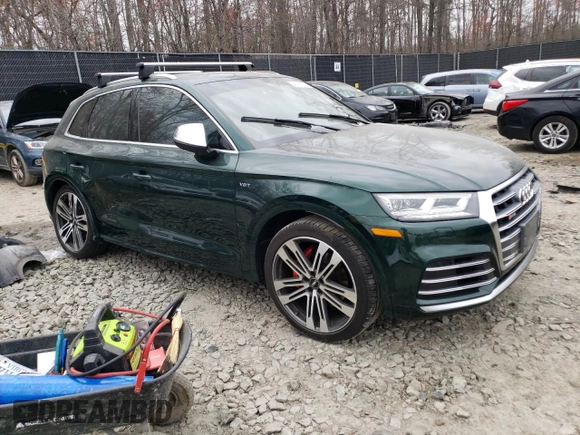 2018 Audi SQ5 Premium Plus with VIN WA1A4AFY7J2142857, listed as a Copart auction lot 46485883 with 0 mi miles. Bid and sale history available at carsss.com. Image 4.