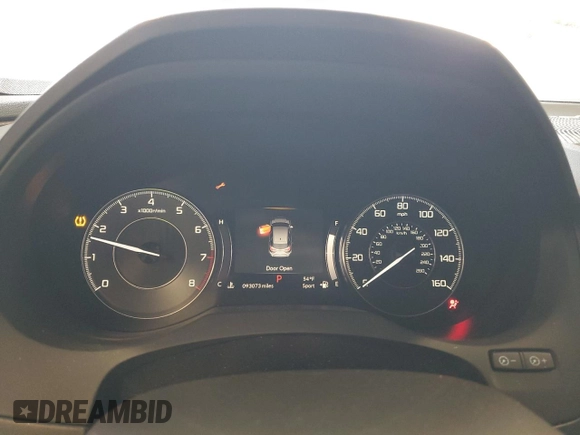 2019 Acura RDX w/Advance Pkg with VIN 5J8TC1H70KL001860, listed as a Copart auction lot 82996034 with 93,073 mi miles and Salvage Title. Bid and sale history available at carsss.com. Image 9.