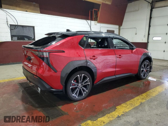 2023 Toyota bZ4X XLE with VIN JTMABACA3PA032826, listed as a Copart auction lot 49626575 with 45,061 mi miles and Salvage title. Bid and sale history available at DreamBid. Image 3.