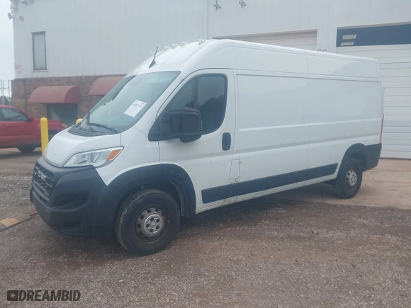 2023 Ram ProMaster Cargo Van with VIN 3C6LRVDG3PE563723, listed as a IAAI auction lot 42087775 with 66,875 mi miles. Bid and sale history available at carsss.com. Image 17.