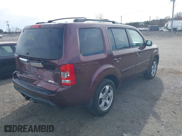 2012 Honda Pilot EX-L with VIN 5FNYF4H5XCB018858, listed as a IAAI auction lot 41757706 with 175,235 mi miles and . Bid and sale history available at carsss.com. Image 4.