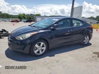 2013 Hyundai Elantra GLS with VIN 5NPDH4AE3DH270151, listed as a Copart auction lot 64808375 with 129,193 mi miles and Clean title. Bid and sale history available at DreamBid. Image 1.