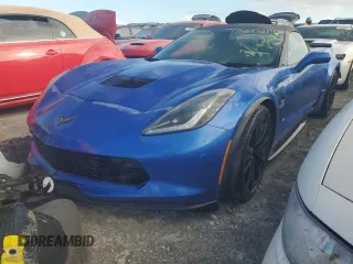 2019 Chevrolet Corvette Grand Sport 2LT with VIN 1G1YY3D77K5122132, listed as a Copart auction lot 75643214 with 0 mi miles and Non Repairable. Bid and sale history available at carsss.com. Image 1.