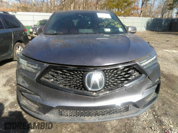 2020 Acura RDX w/A-Spec Pkg with VIN 5J8TC2H68LL040050, listed as a IAAI auction lot 41513493 with 128,217 mi miles. Bid and sale history available at carsss.com. Image 12.