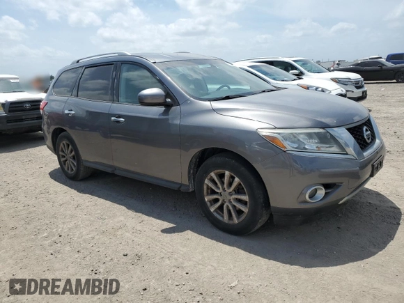 2016 Nissan Pathfinder SL with VIN 5N1AR2MN3GC636394, listed as a Copart auction lot 53661025 with 60,542 mi miles and Salvage title. Bid and sale history available at DreamBid. Image 4.