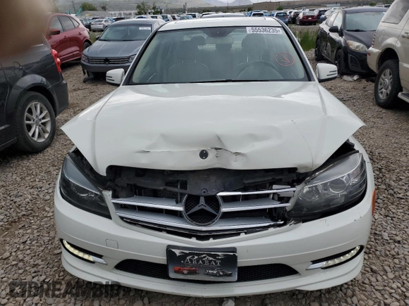 2011 Mercedes-Benz C 300 Sport with VIN WDDGF8BB8BR183114, listed as a Copart auction lot 55536235 with 132,824 mi miles and Salvage title. Bid and sale history available at DreamBid. Image 5.