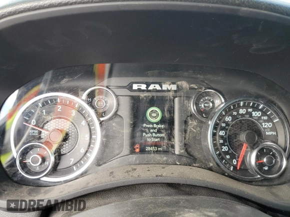 2022 Ram 2500 Big Horn with VIN 3C6UR5DJ3NG179989, listed as a Copart auction lot 85147384 with 28,453 mi miles and Non Repairable. Bid and sale history available at carsss.com. Image 9.