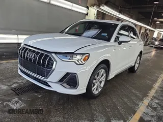 2023 Audi Q3 S line Premium with VIN WA1DECF3XP1106668, listed as a IAAI auction lot 42845143 with 46,005 mi miles and . Bid and sale history available at DreamBid. Image 48.