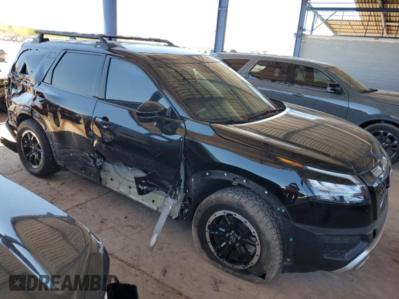 2023 Nissan Pathfinder Rock Creek with VIN 5N1DR3BD7PC270016, listed as a Copart auction lot 54060615 with 32,119 mi miles and Salvage title. Bid and sale history available at DreamBid. Image 4.
