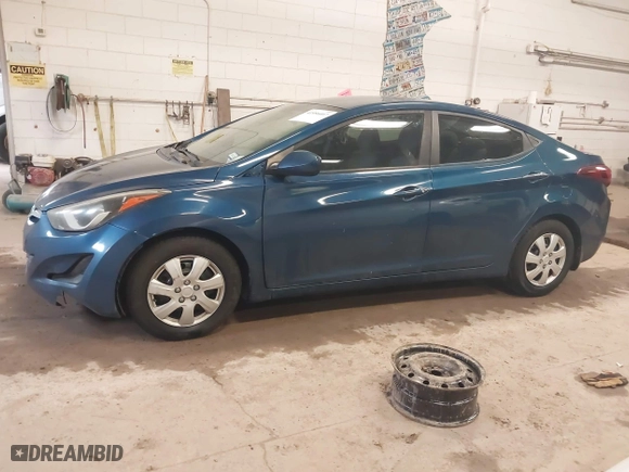 2016 Hyundai Elantra Value Edition with VIN KMHDH4AEXGU546024, listed as a IAAI auction lot 41956007 with 91,642 mi miles. Bid and sale history available at carsss.com. Image 14.