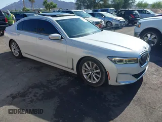 2020 BMW 7 Series 740i with VIN WBA7T2C0XLGL17774, listed as a IAAI auction lot 42278067 with 100,465 mi miles and . Bid and sale history available at DreamBid. Image 1.