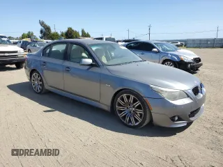 2008 BMW 5 Series 550i with VIN WBANW53598CT51425, listed as a Copart auction lot 54064475 with 124,391 mi miles and Clean Title. Bid and sale history available at carsss.com. Image 4.