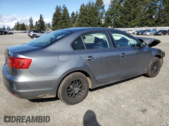 2014 Volkswagen Jetta Sedan S with VIN 3VW1K7AJ0EM350776, listed as a Copart auction lot 49552995 with 0 mi miles and Salvage Title. Bid and sale history available at carsss.com. Image 3.