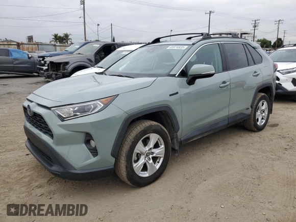 2021 Toyota RAV4 Hybrid XLE with VIN 2T3RWRFV8MW116853, listed as a Copart auction lot 65974935 with 89,319 mi miles and Salvage title. Bid and sale history available at DreamBid. Image 1.