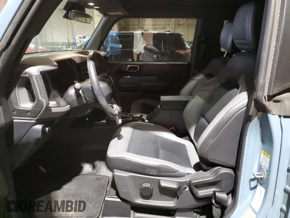 2023 Ford Bronco with VIN 1FMDE5AH2PLC08096, listed as a Copart auction lot 41843445 with 12,031 mi miles and Salvage Title. Bid and sale history available at DreamBid. Image 7.