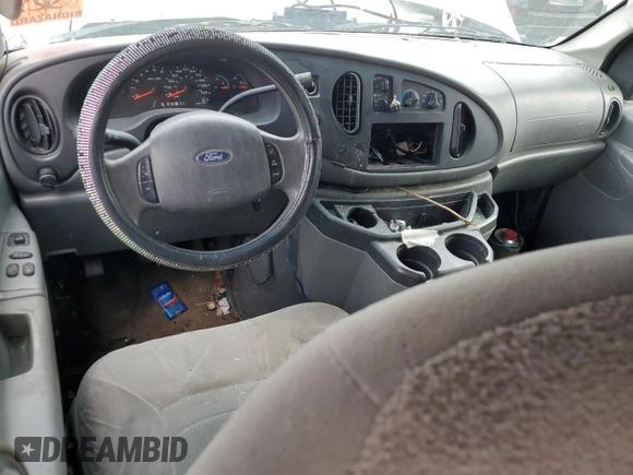 2008 Ford Econoline Passenger XL with VIN 1FMNE11W48DA43630, listed as a Copart auction lot 49705745 with 151,622 mi miles and Salvage Title. Bid and sale history available at DreamBid. Image 8.