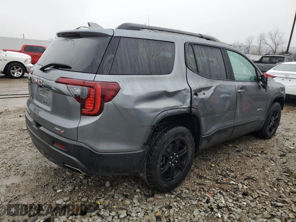 2021 GMC Acadia AT4 with VIN 1GKKNLLS4MZ168271, listed as a Copart auction lot 44726025 with 81,620 mi miles and Salvage Title. Bid and sale history available at carsss.com. Image 3.