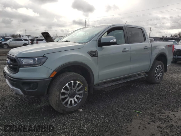 2021 Ford Ranger XL with VIN 1FTER4FH2MLD43784, listed as a Copart auction lot 46922955 with 34,627 mi miles and Salvage Title. Bid and sale history available at DreamBid. Image 1.