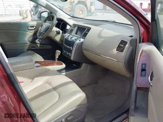 2009 Nissan Murano SL with VIN JN8AZ18W89W148226, listed as a IAAI auction lot 41877458 with 1 mi miles. Bid and sale history available at carsss.com. Image 5.