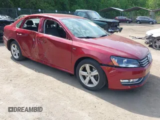 2015 Volkswagen Passat Wolfsburg Edition with VIN 1VWAT7A35FC119101, listed as a IAAI auction lot 42166498 with 150,724 mi miles and . Bid and sale history available at DreamBid. Image 1.
